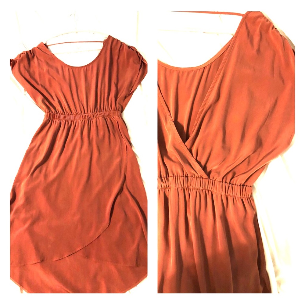 High low dress open back